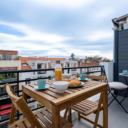Top Floor Terrace - Dernier Etage Terrasse Cosy Nizza Esterno foto